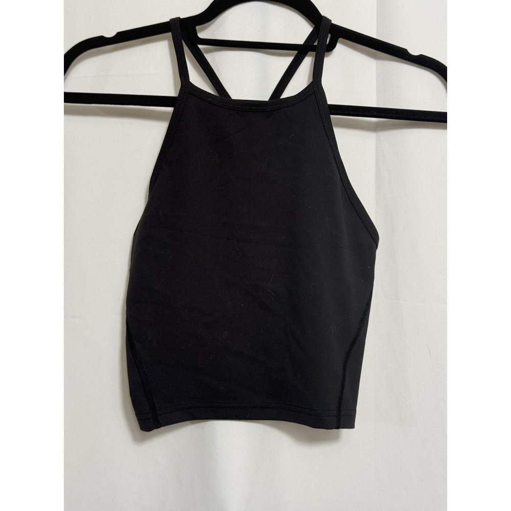 Lululemon Winder Train High-Neck Cross-Back Tank Top Black Size 4
